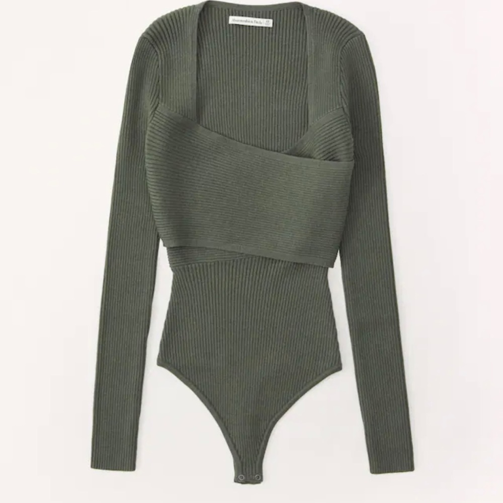 NWT Abercrombie & Fitch LuxeLoft Wrap Bodysuit